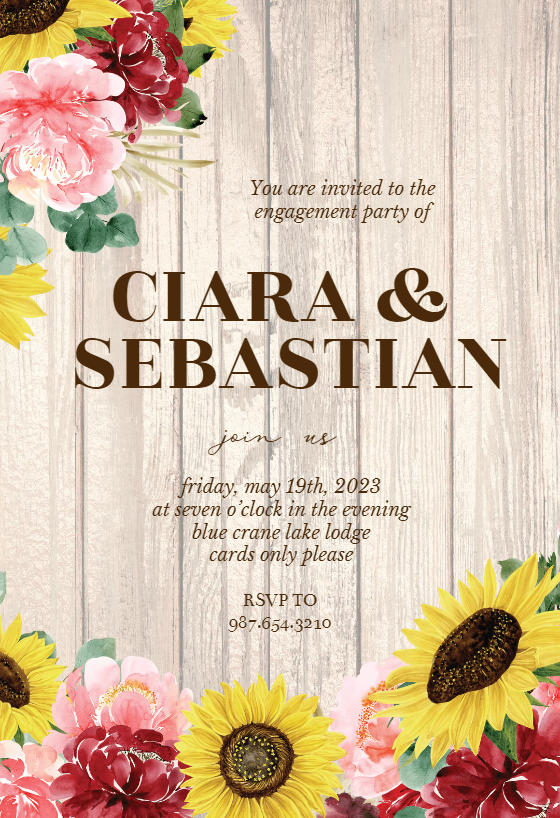 Engagement Party Invitation Templates (Free) Greetings Island
